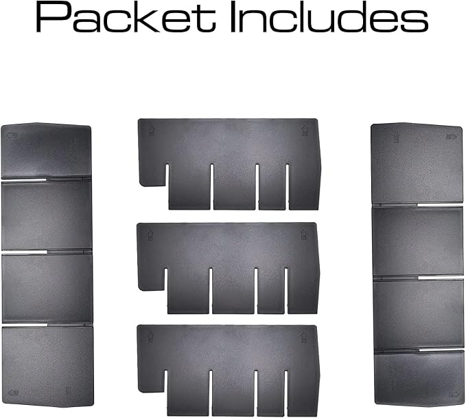 Center Console Organizer Divider for Ford F150 2021 2022 2023 2024 2025 Accessories Insert Armrest Interlock Secondary Storage Tray Box ABS Material
