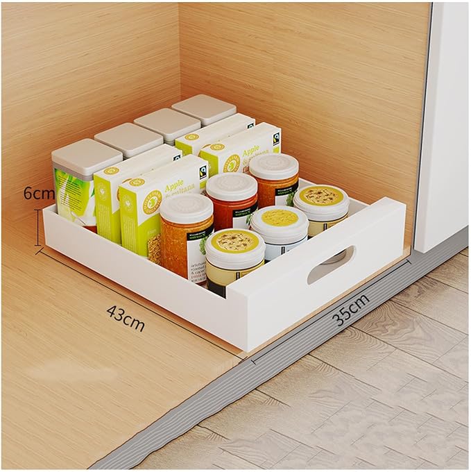 Pull Out Drawers for Cabinets Pull Out Cabinet Organizer Expandable Drawer Pull Out Drawer Kitchen Organizer Kitchen Cabinet No Drilling and Nailing Required Pull Slide Out Drawer