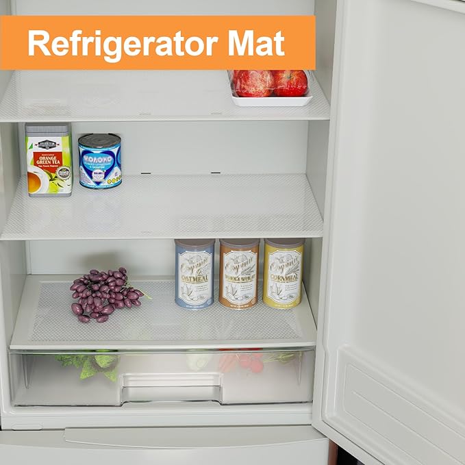 FLPMIX 16-inch Clear Shelf Liner: Waterproof Kitchen Cabinets Liners - Non-Adhesive Easy to Clean Bathroom Drawer Liner - Transparent Refrigerator Mat for Pantry Shelves 16" W x 300" L