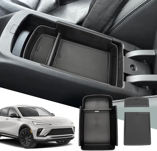 SXCY Fit for 2025 2026 Buick Envista Center Console Organizer for 2024 2025 2026 Buick Envista Accessories Armrest Console Tray for 2024 2025 2026 Buick Envista Middle Console Organizer (black)