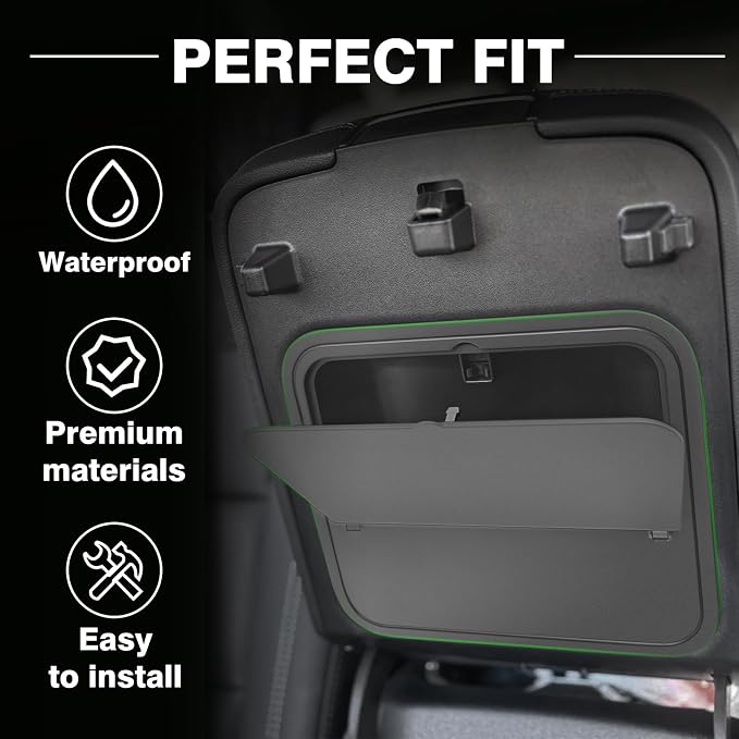 Muslogy Center Console Organizers Compatible with 2024 2025 2026 GMC Acadia & Chevy Traverse Accessories Interior Storage Insert Tray Secret Compartment(Lower Center Console Organizer+Hidden Box)
