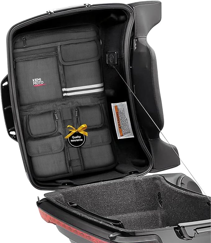 KEMIMOTO Tour Pack Lid Organizer for Road Glide Road King Electra Glide Street Glide Touring Travel-Paks