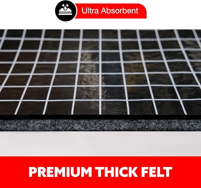 GridMat® Under Sink Mat Cabinet Liner, Precision Custom Fit with Exclusive GridMat® Cutting System, Waterproof, Premium Thick, Ultimate Absorption, Kitchen Bathroom Laundry (Charcoal, 24x34 Inches)