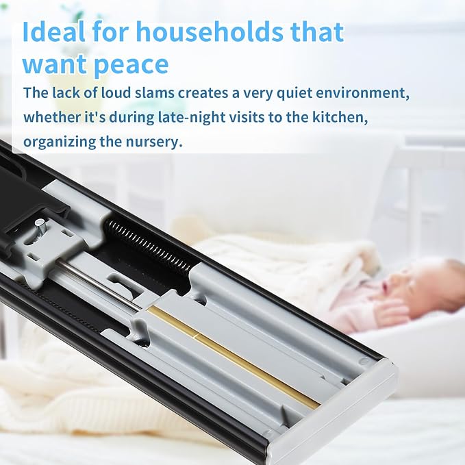 Soft Close Drawer Slides 1 Pair Full Extension 12 14 16 18 20 22 24 inch Side Mount Pull Out Kitchen Cabinet Rails Bracket Replacement Ball Bearing Tracks kit Guide Runner 100 LB Capacity