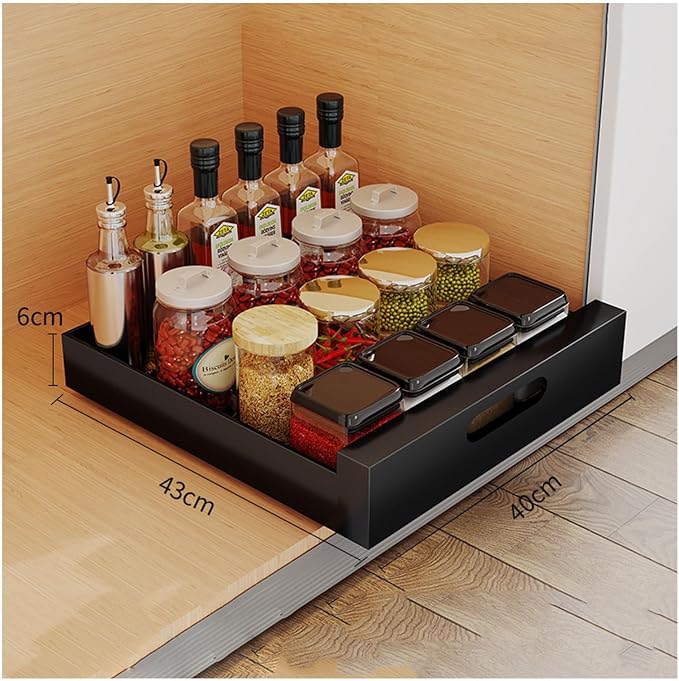 Pull Out Drawers for Cabinets Pull Out Cabinet Organizer Expandable Drawer Pull Out Drawer Kitchen Organizer Kitchen Cabinet No Drilling and Nailing Required Pull Slide Out Drawer