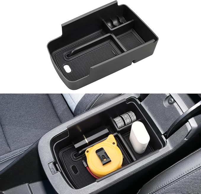 MARCHFA Center Console Organizer Tray Compatible for 2024 2025 2026 Buick Envista Accessories Armrest Storage Box Tray Organizer Middle Console Insert Holder (Black)