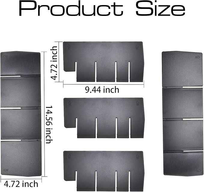 Center Console Organizer Divider for Ford F150 2021 2022 2023 2024 2025 Accessories Insert Armrest Interlock Secondary Storage Tray Box ABS Material