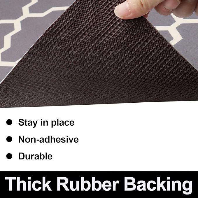 AiBOB Waterproof Under Sink Mat, Absorbent Quick Dry Sink Liners Protect Cabinets, Durable Shelf Liners, Slip Resistant and Non-Adhesive, 24X36, Grey