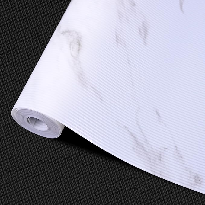 Shelf Liner Contact Paper for Kitchen Cabinets Non-Adhesive Roll Drawer Liners for Bathroom Home Accessories 12 Inches x 20 Feet, Non Slip Refrigerator Mats for Shelves, EVA Plastic Cupboard Protector