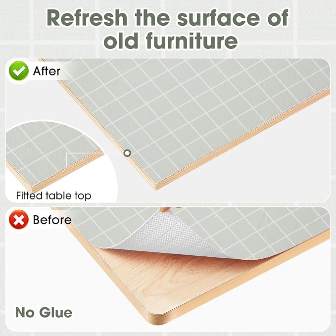 Drawer and Shelf Liner, Non-Slip Kitchen Cabinet Liners Non-Adhesive Thick Strong Grip Waterproof Washable Mats Protect Dresser Shelves Cupboard Bathroom Cabinets, Light Green, 12 in X 10 FT