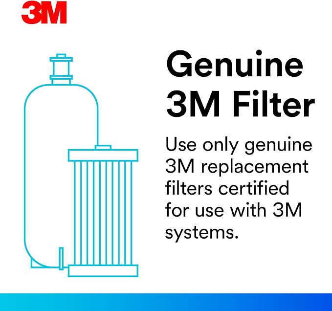 Filtrete Replacement Filter 3US-AF01 Standard Under Sink Quick Change Water Filtration, White (Pack of 2)