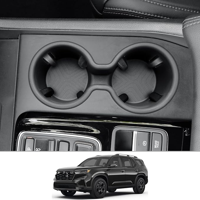 CDEFG Center Console Organizer for 2026 Honda Passport (RTL/TrailSport Elite/TrailSport) Accessories for 2026 Passport Middle Console Cup Holder Storage Box(Cup Holder for 2026 Passport)