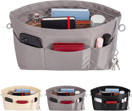 VANCORE Purse Organizer Insert for Handbags,Tote Bag Organizer Insert with Zipper Bag,Premium Handbag Organizer Inside Liner for Women