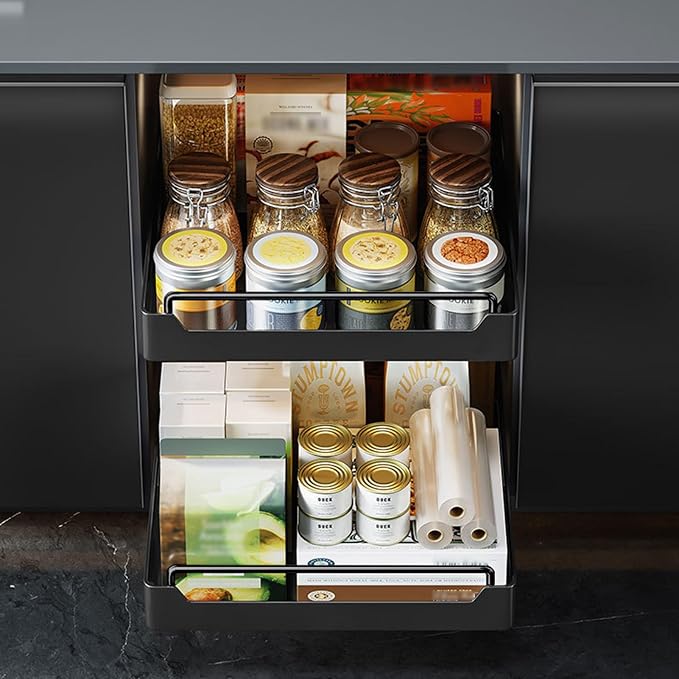 Pull Out Drawers for Cabinets Pull-Out Cabinet Organizer Pull-Out Cabinet Organizer for The Cabinet Pull Out Drawer Shelves for Cabinets Organizer Expandable Drawer Kitchen without Drilling
