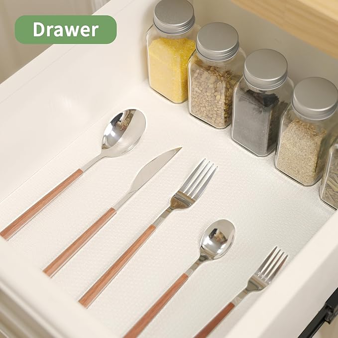 Shelf Liners 18 inch x 20 ft Kitchen Cabinets Liner Non-Stick Drawer Mats EVA Protector Shelving Cupboard Lining (Clear, 18 inch x 20 ft)