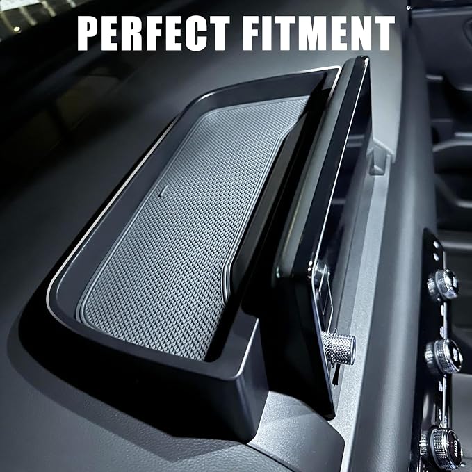 Muslogy for Pilot Center Console Organizer & Dash Storage Tray & Magnet Armrest Hidden Storage Compartment 3PCS Set Compatible with Honda Pilot 2023-2025(Console +Dash Tray+Hidden Organizer)