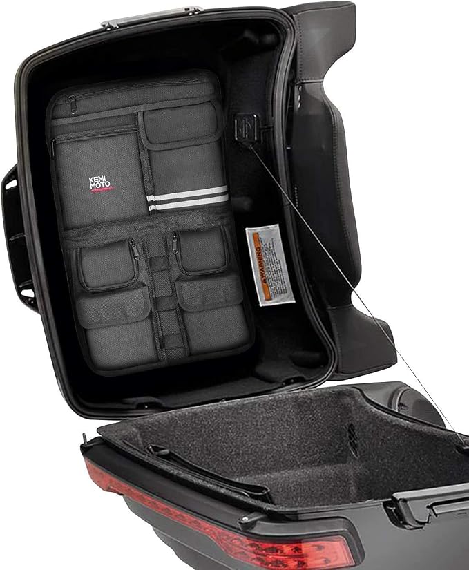 KEMIMOTO Tour Pack Lid Organizer for Road Glide Road King Electra Glide Street Glide Touring Travel-Paks