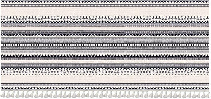 Kitchen Curtain Under The Sink Privacy Dust Proof Cabinet Curtains Short Curtains for Kitchen Waredore Laundry Room Black, 35.4" W x 23.6" L (Pack of 1)