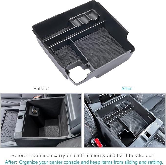 CDEFG for 2022 2023 2024 2025 2026 Nissan Frontier Center Console Organizer for 2026 2025 Nissan Frontier Armrest Storage Box 2022-2025 2026 Frontier Pickup Truck Accessories