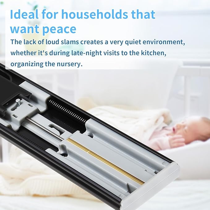Soft Close Drawer Slides 1 Pair Full Extension 12 14 16 18 20 22 24 inch Side Mount Pull Out Kitchen Cabinet Rails Bracket Replacement Ball Bearing Tracks kit Guide Runner 100 LB Capacity