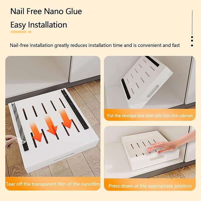 Pull Out Drawers for Cabinets Pull Out Cabinet Organizer Expandable Drawer Pull Out Drawer Kitchen Organizer Kitchen Cabinet No Drilling and Nailing Required Pull