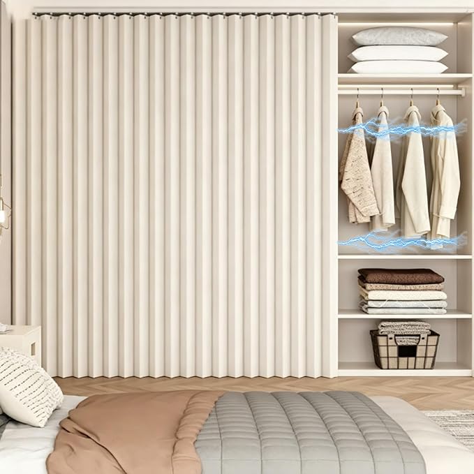 Magnetic Self-Adhesive Cabinet Rails for Shelves, No-Drill Blackout Folding Design for Closets, Short Under Sink & RV Storage Solutions, Perfect for Laundry Rooms