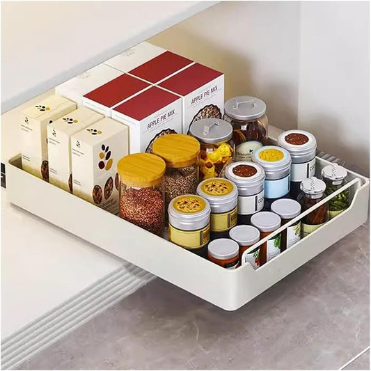 Kitchen Organizer Pull Out Drawers* Pull-Out Kitchen Storage Drawer,Pull-out Kitchen CupboardTelescopic Drawer Pull Out Drawer Kitchen Expandable Pull Out Drawers Pull Out Cupboard Organizer No Drilli
