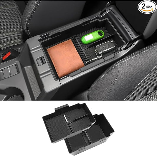 Double-Layer 2024 2025 2026 Crosstrek Center Console Organizer for Crosstrek (Premium/Sport/Limited/Wilderness),Durable ABS Plastic 2025 Crosstrek&Impreza Tray 2026 Crosstrek Hybrid Accessories