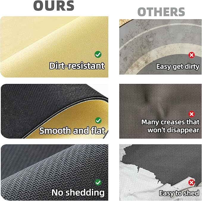 TYUU Bathroom Mat Quick Dry, Bathroom Rugs Non Slip Washable Thin Absorbent Bath Mat Fits Under Door Bathroom Floor Mat Perfect for Bath, Shower, or Sink 16"x24" Light Yellow