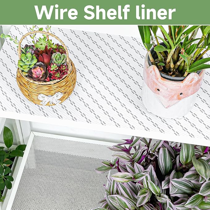 Shelf Liners 25 inch x 20 ft Shelf Liners for Kitchen cabinets nonstick Shelf Lining Drawer Mats EVA Protector for Cupboard (White Diagonal Stripes,25 inch x 20 ft)