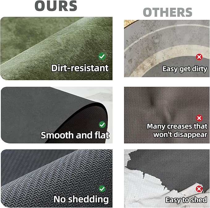 TYUU Bathroom Mat Quick Dry, Bathroom Rugs Non Slip Washable Thin Absorbent Bath Mat Fits Under Door Bathroom Floor Mat Perfect for Bath, Shower, or Sink 20"x30" Sage Green