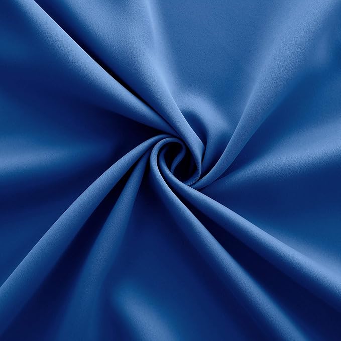 KOUFALL Loft Bed Curtains for Junior Boy Royal Blue TV Reflection Gaming Room Short Small Blackout Blinds Shades Bunk Bed Curtains for Boys Room Decor Width 34 X 30 Inch Length