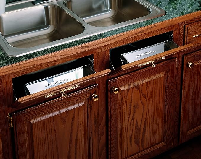 Rev-A-Shelf - 6541-11-52 - 11-1/4 in. Stainless Tip Out Sink Front Tray