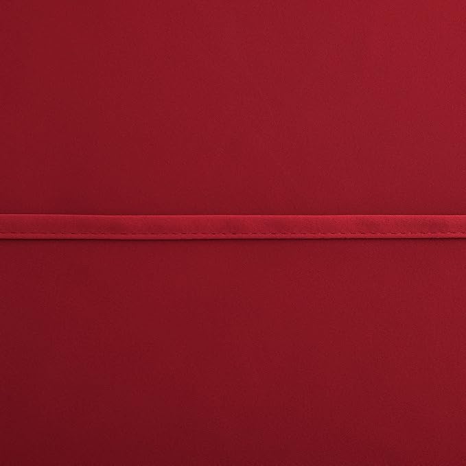 KOUFALL Red Kitchen Curtains, Short Thermal Curtains for Winter Insulated, Cortinas Rojas para Cocina