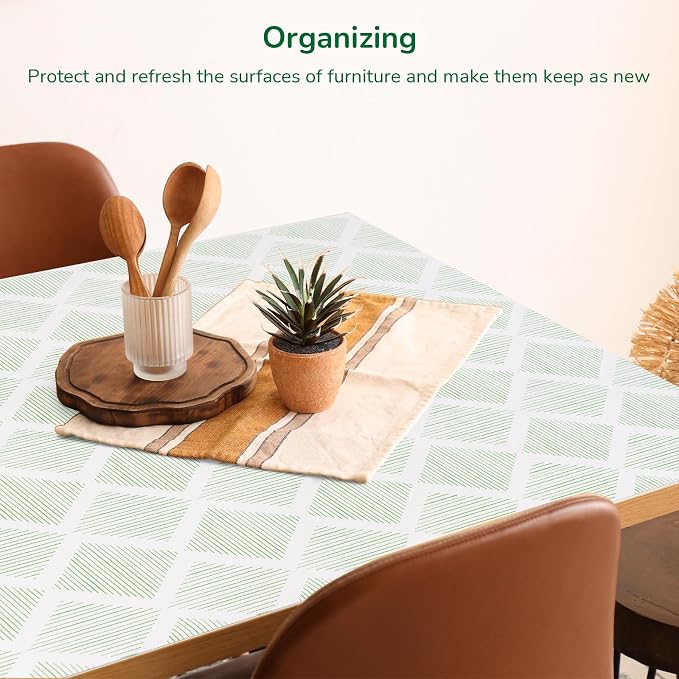 Drawer and Shelf Liner for Kitchen, Non-Slip Non-Adhesive Cabinet Liners for Cupboard, Dresser, Shelves, Tool Box, Pantry, Thickened Easy Install, Strong Grip, 11.8In x 20FT, Green