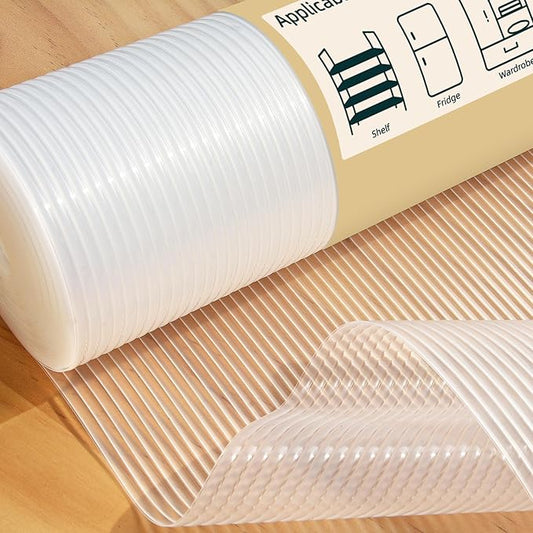 FEXIA Shelf Liners for Kitchen Cabinets Non-Slip Drawer Liner 24 Inches x 20 FT Waterproof & Oil-Proof Non Adhesive Durable Material Fridge Liner for Shelves