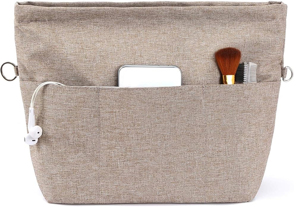 VANCORE Purse Organizer Insert for Handbags,Tote Bag Organizer Insert with Zipper Bag,Premium Handbag Organizer Inside Liner for Women