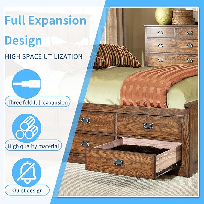 Drawer Slides 1 Pair Full Extension 10 12 14 16 18 20 22 24 inch Side Mount Rails Dresser Cabinet Bracket Replacement Ball Bearing Tracks Guide Metal Runner 100 LB (Basic-1 Pair, 14 Inch)