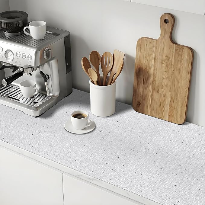 Shelf Liner 3Rolls*12'' X 120'' Drawer Liners Shelf Liners for Kitchen Cabinets Non Adhesive, Strong Grip Anti Slip Cabinet Liners for Shelves, Oil-Proof Waterproof Cupboard Liner