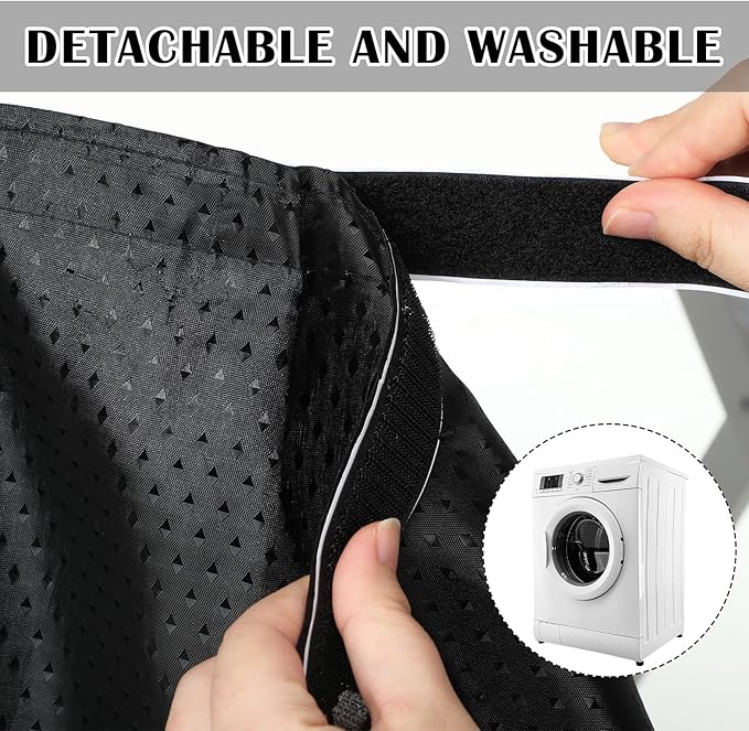 Fabric Sink Skirt Diamond Bathroom Stitch Self Stick Adhesive Waterproof Fabric Under Sink Curtain Skirt 55 x 32 Inch Adds Bathroom Storage(Black,Classic Style)