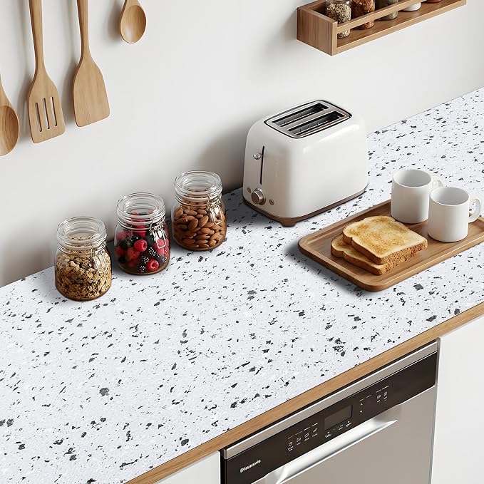 12'' X 120'' Shelf Liners Drawer Liner for Kitchen Cabinet Non Adhesive, Strong Grip Anti Slip Cabinet Liners for Shelves, Oil-Proof Waterproof Cupboard Liner