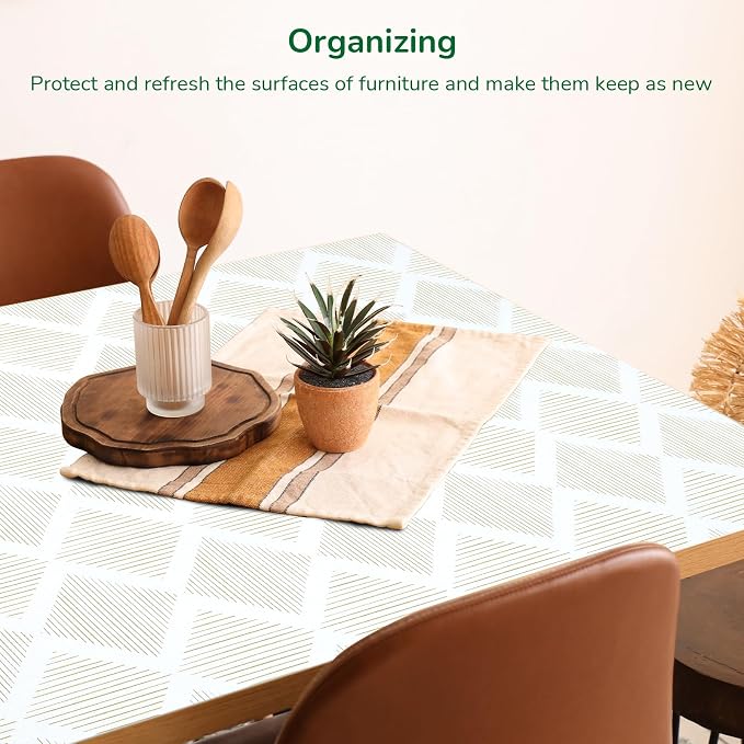 Drawer and Shelf Liner for Kitchen 11.8in x 20FT, Non-Slip Non-Adhesive Cabinet Liners for Cupboard, Dresser, Shelves, Tool Box, Pantry, Thickened Easy Install, Strong Grip, Yellow&White