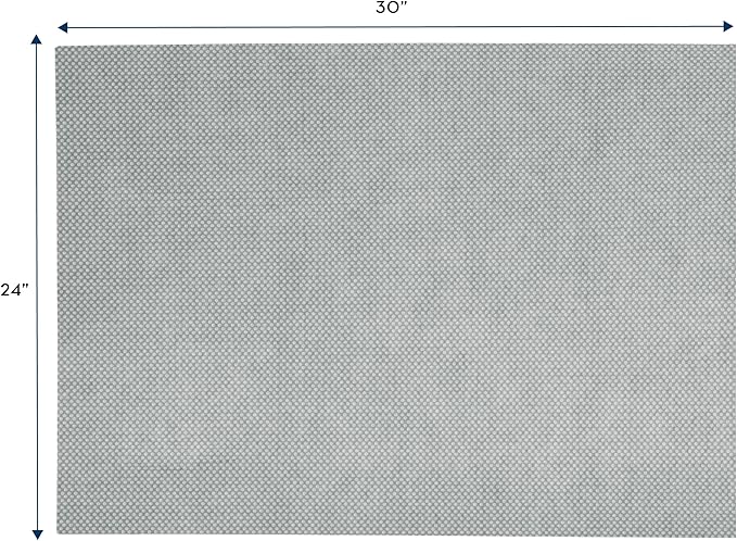 S&T INC. Under Sink Mat, Shelf Liner for Kitchen Cabinet Non-Adhesive, Waterproof Drawer or Cabinet Liner, 24 Inches x 30 Inches, Grey Plastic, 1 Pack