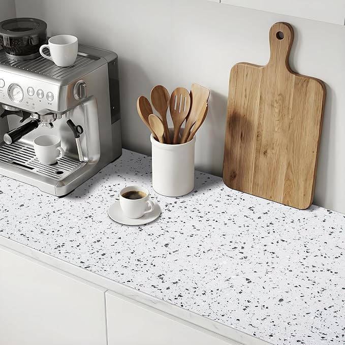 17.7'' X 96'' Shelf Liners Drawer Liner for Kitchen Cabinet Non Adhesive, Strong Grip Anti Slip Cabinet Liners for Shelves, Oil-Proof Waterproof Cupboard Liner