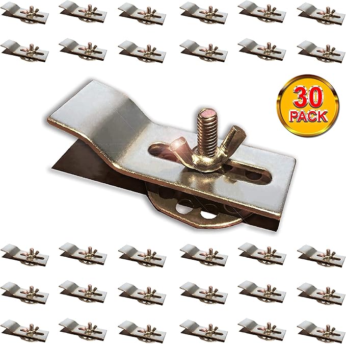 Undermount Sink Clips, Undermounting Sink Brackets, Bathroom Kitchen Ceramic Stainless Steel Sink Basin Support Clamps for Marble Granite Vanity Countertop Installation Repair Kit (30)