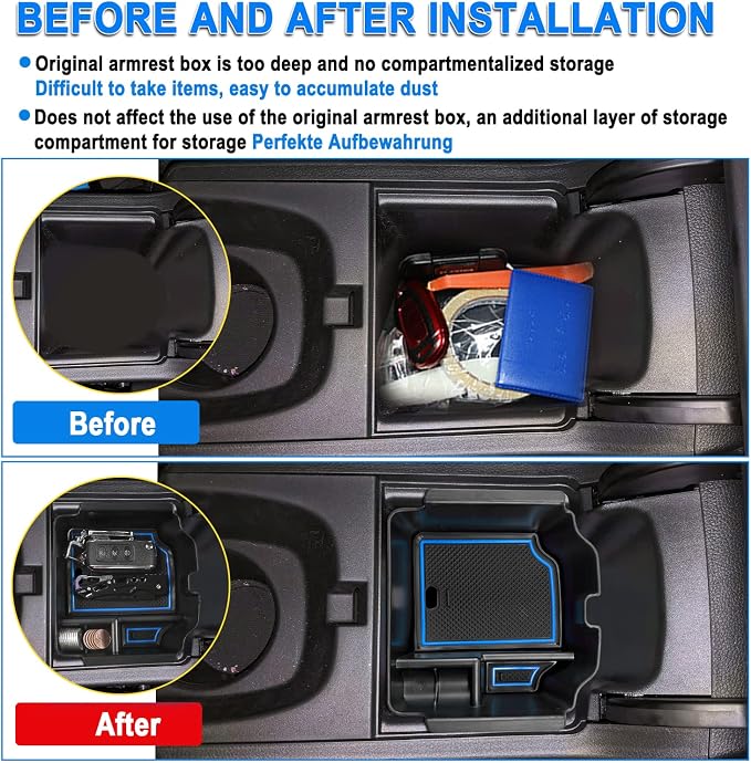 SHAOHAO for 2024 2025 Acura Integra Center Console Organizer Compatible with 2023 2024 2025 Acura Integra Accessories Armrest Insert Storage Box Console Tray Integra 2025 Interior Accessory Organizer
