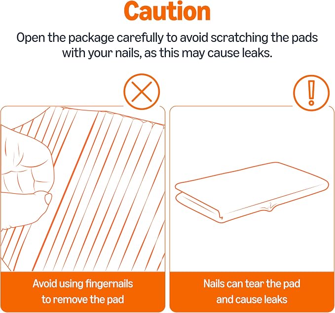 Amazon Basics Cat Pee Pads, Super Absorbent, Odor Control, Universal Fit for Litter Box, Disposable, Multi-Cat, Unscented, Purple and White, 20 Count