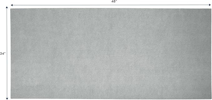 S&T INC. Under Sink Mat, Shelf Liner for Kitchen Cabinet Non-Adhesive, Waterproof Drawer or Cabinet Liner, 24 Inches x 48 Inches, Grey Plastic, 1 Pack