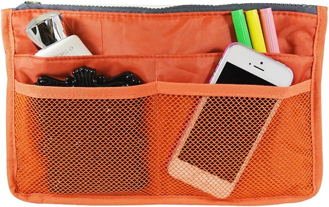 Wrapables® Unisex Bag Insert Organizer, Travel Bag Organizer - Coral
