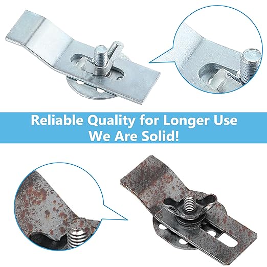 Enhon Sink Clips Kit 12 Pack, Undermount Sink Clips, Sink Mounting Kit Bracket, Installation Repair Hardware Clips Fastener Support for Kitchen or Bathroom Sinks